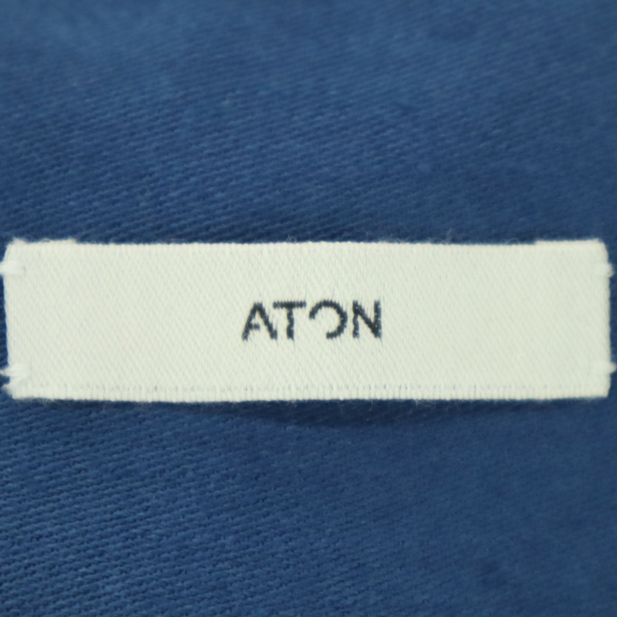 ATON エイトン 日本製 ミモレ丈 プリーツスカート 0 ブルー レディース