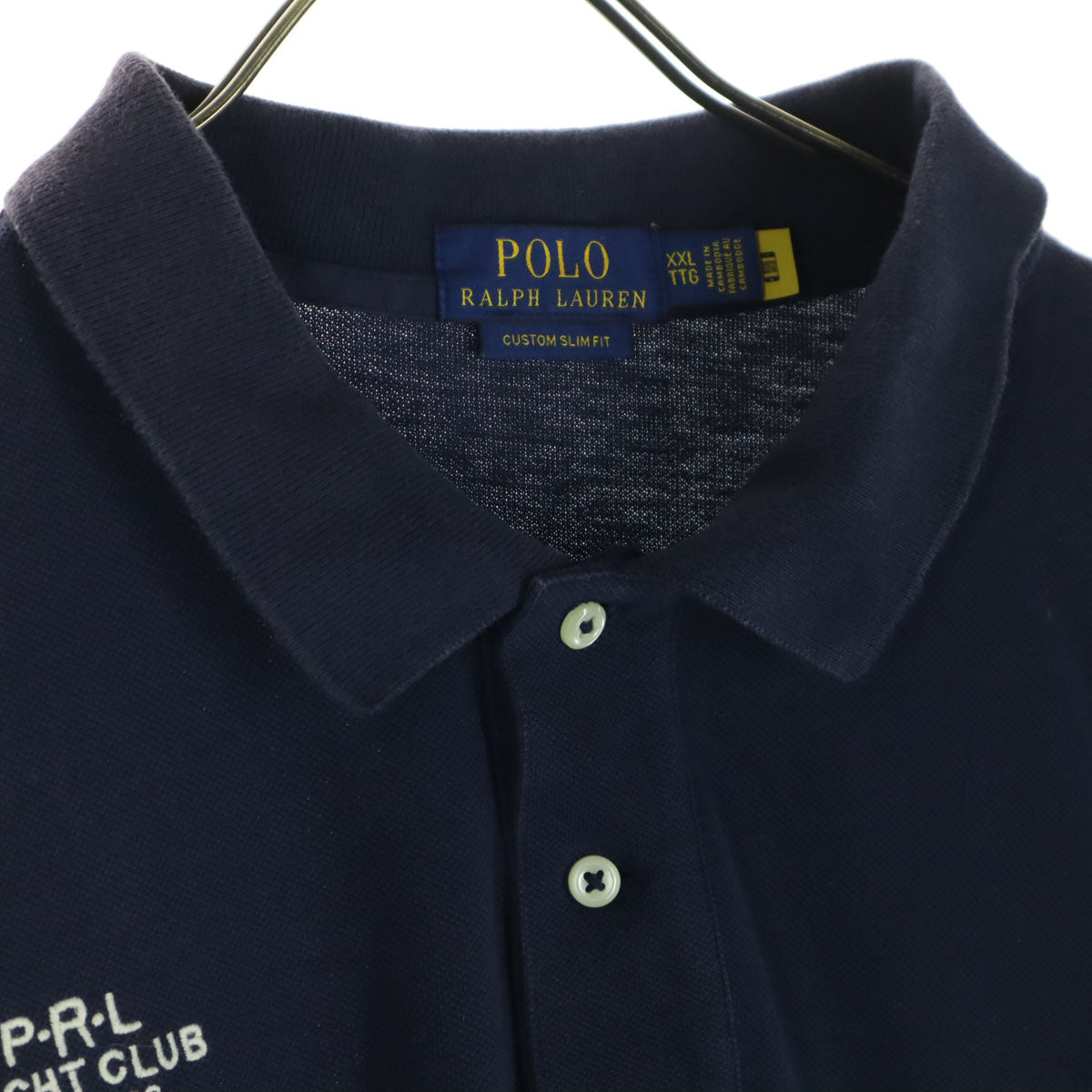 POLO RALPH LAUREN ポロラルフローレン ワンポイントロゴ 半袖 ポロシャツ XXL ネイビー メンズ