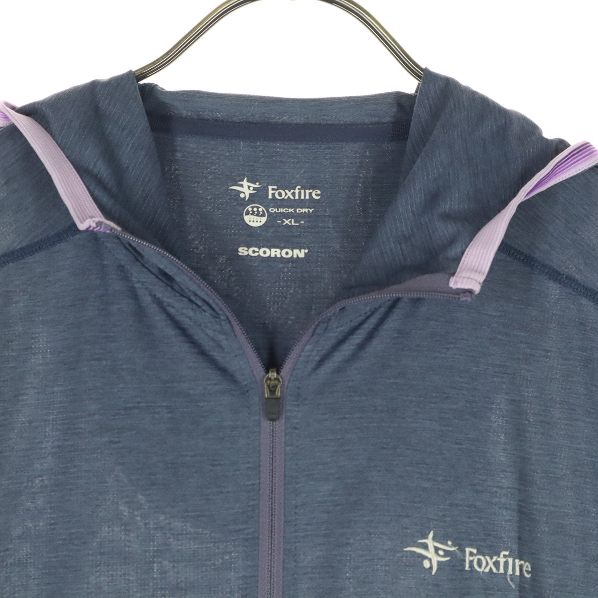 Foxfire フォックスファイヤー ワンポイントロゴ 長袖 フーディジャケット XL グレー レディース