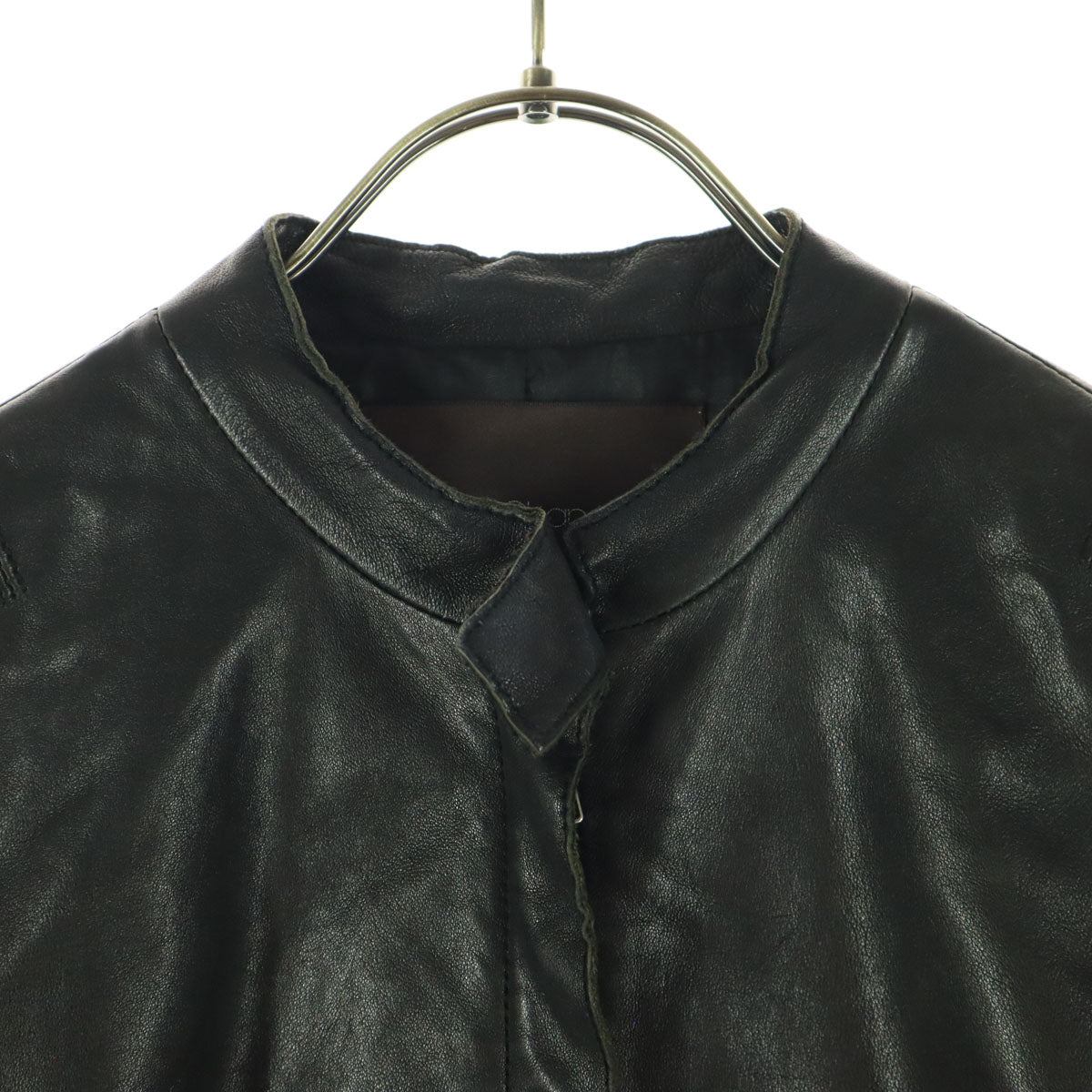 Jewel Changes ジュエルチェンジズ 長袖 レザー シングルライダースジャケット 36 ブラック ユナイテッドアローズ 羊革 レディース