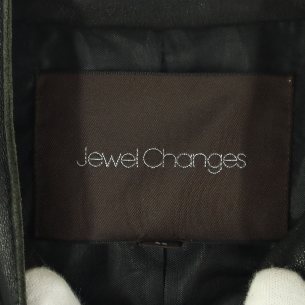 Jewel Changes ジュエルチェンジズ 長袖 レザー シングルライダースジャケット 36 ブラック ユナイテッドアローズ 羊革 レディース