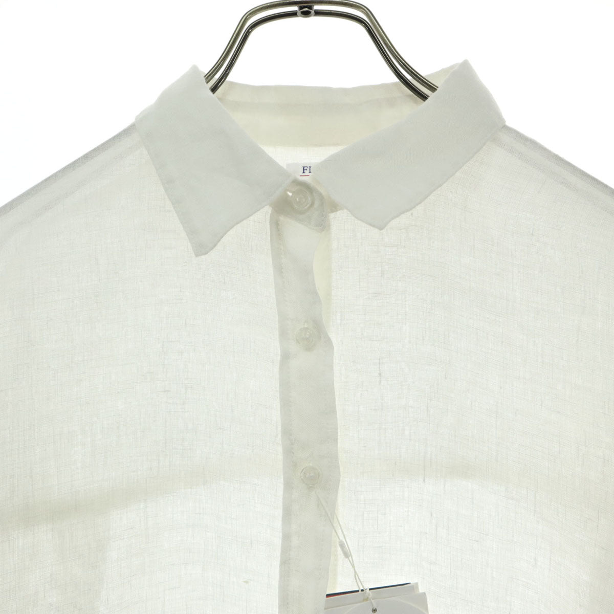 未使用 Mila Owen ミラオーウェン 25SS 長袖 オーバーサイズ リネンシャツ F ホワイト 09WFB251040 フレンチリネン メンズ