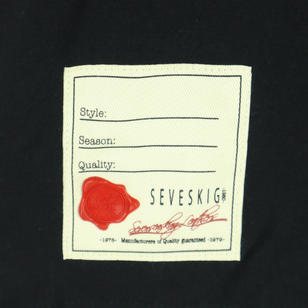 未使用 SEVESKIG セヴシグ 日本製 半袖 Tシャツ M ブラック メンズ