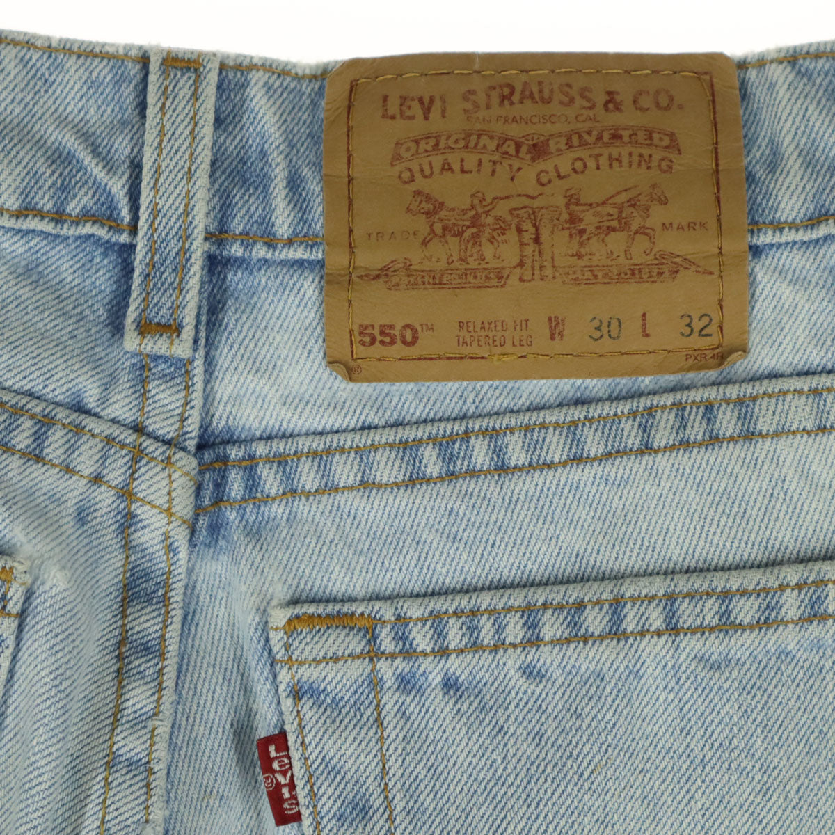 Levi's リーバイス 90s 550 オールド USA製 ボタン裏523 デニムパンツ W30 ライトブルー メンズ