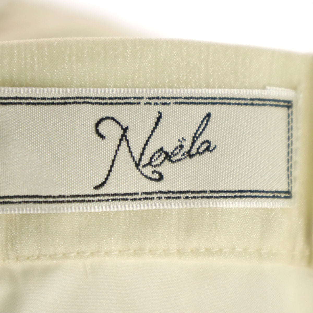 未使用 Noela ノエラ ロング丈 プリーツスカート F アイボリー レディース