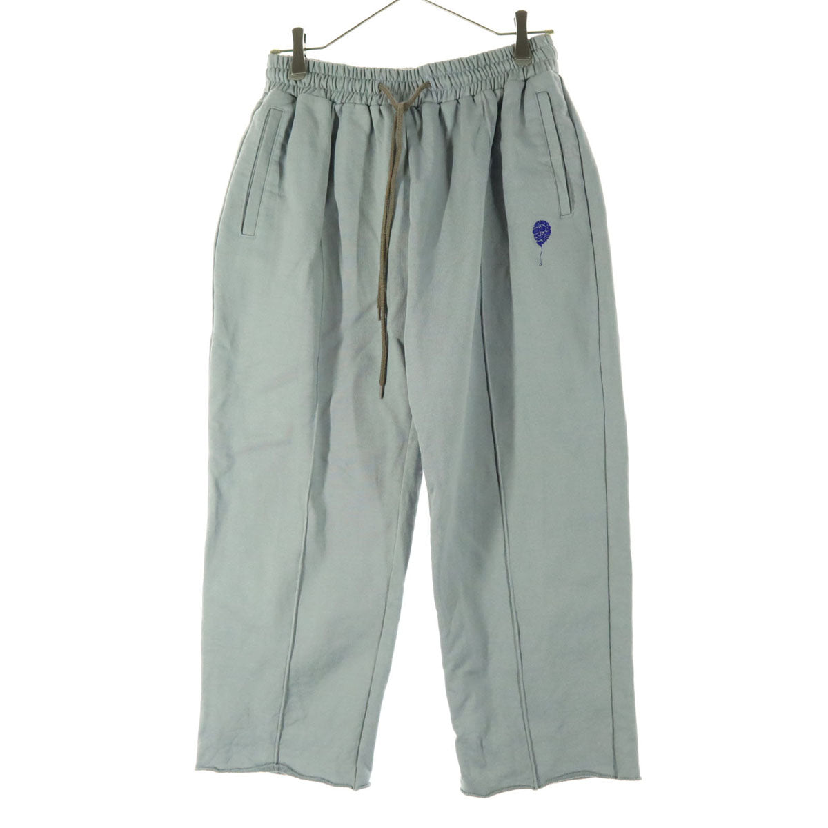 美品 SYUMAN. シュウマン 刺繍 スウェットパンツ 2 グレー メンズ