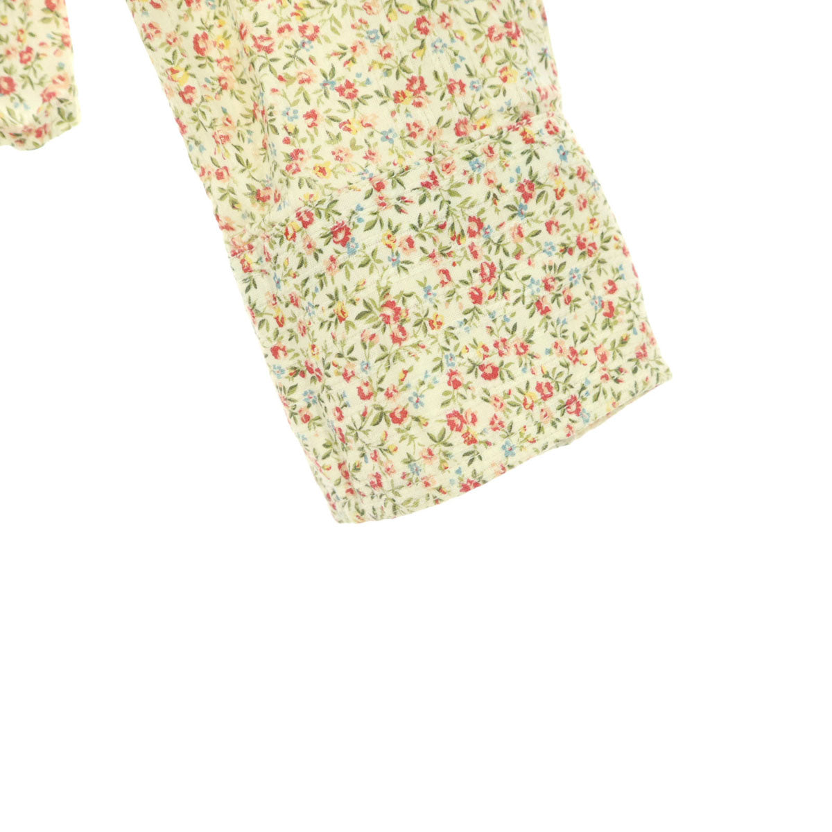 RALPH LAUREN ラルフローレン 花柄 長袖 ウエスタンシャツ 160 ベージュ系 ナイガイ キッズ