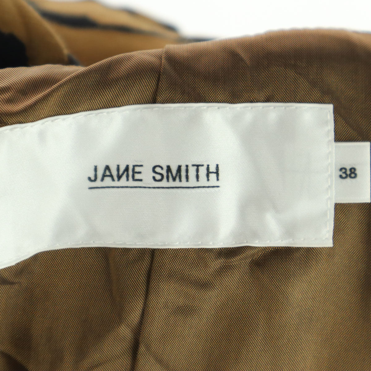 JANESMITH ジェーンスミス 日本製 バイカラー ゼブラ柄 ロング丈 ラップスカート 38 ブラウン系 22SSK-#303L レディース