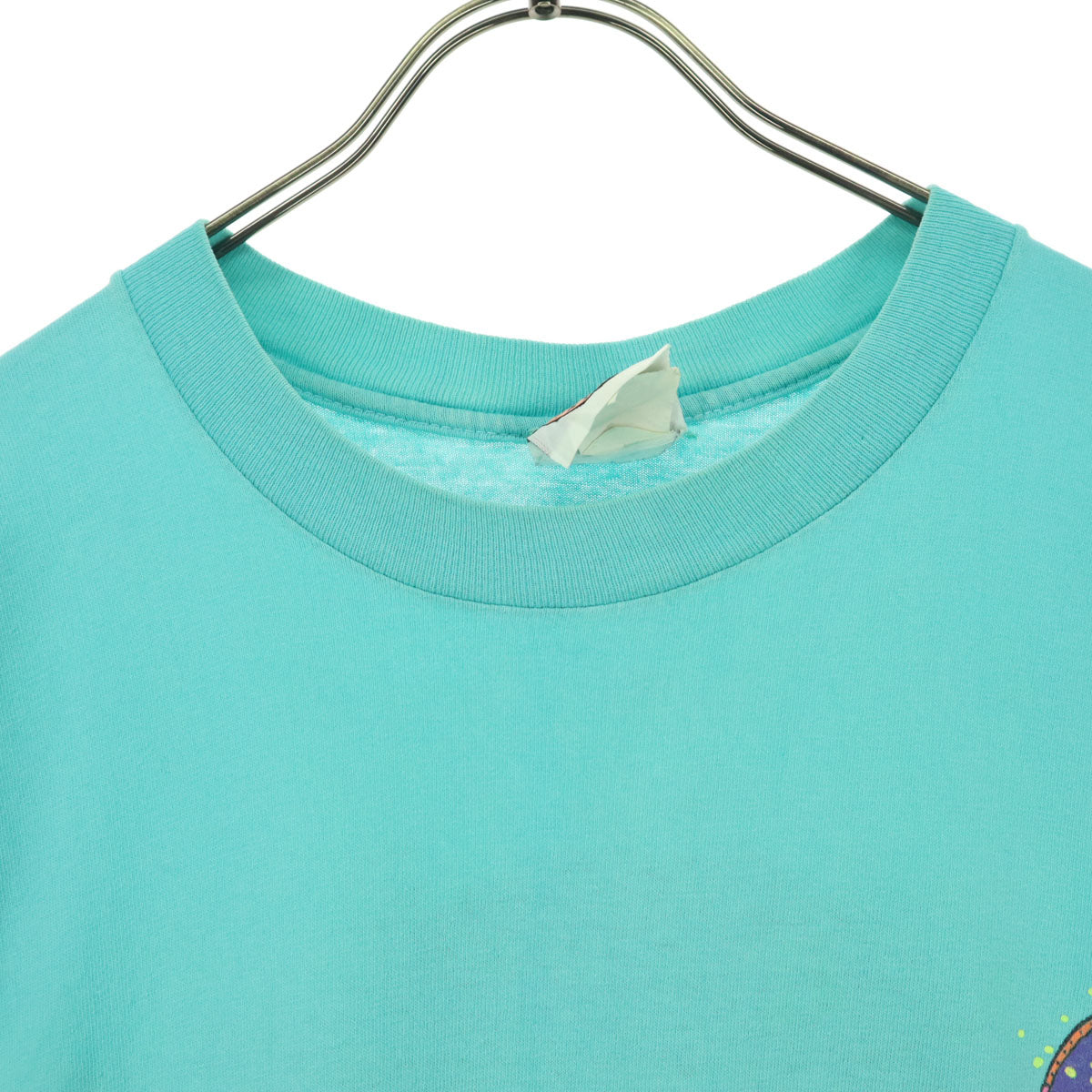 VUARNET FRANCE ヴァルネ フランス 80s 90s オールド USA製 バックプリント 半袖 Tシャツ XL ブルー系 メンズ