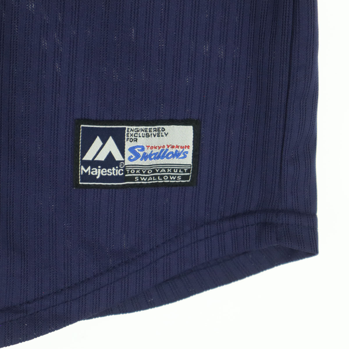 美品 Majestic マジェスティック 東京ヤクルトスワローズ 山田哲人 刺繍 半袖 ユニフォーム XS ネイビー 1 メンズ
