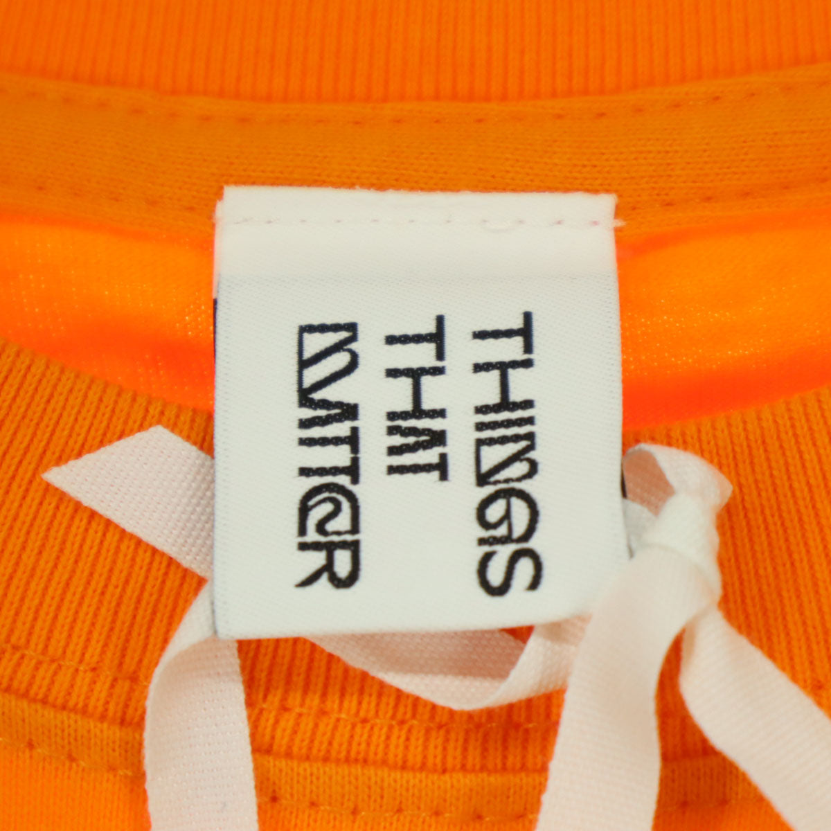 未使用 THINGS THAT MATTER シングスザットマター AICON コラボ プリント 半袖 Tシャツ 1 オレンジ メンズ