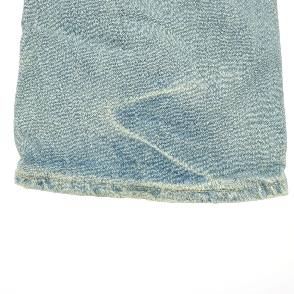 Wrangler ラングラー AKM コラボ ダメージ加工 デニムパンツ M ライトブルー バンディレッグデニム バナナブーツカット メンズ