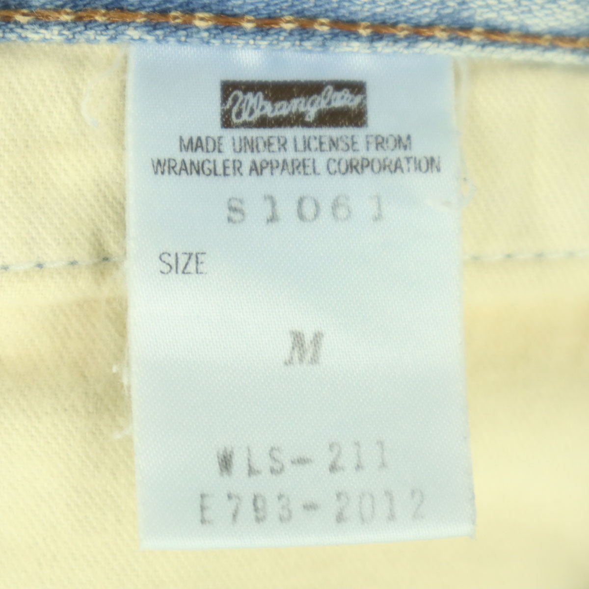 Wrangler ラングラー AKM コラボ ダメージ加工 デニムパンツ M ライトブルー バンディレッグデニム バナナブーツカット メンズ