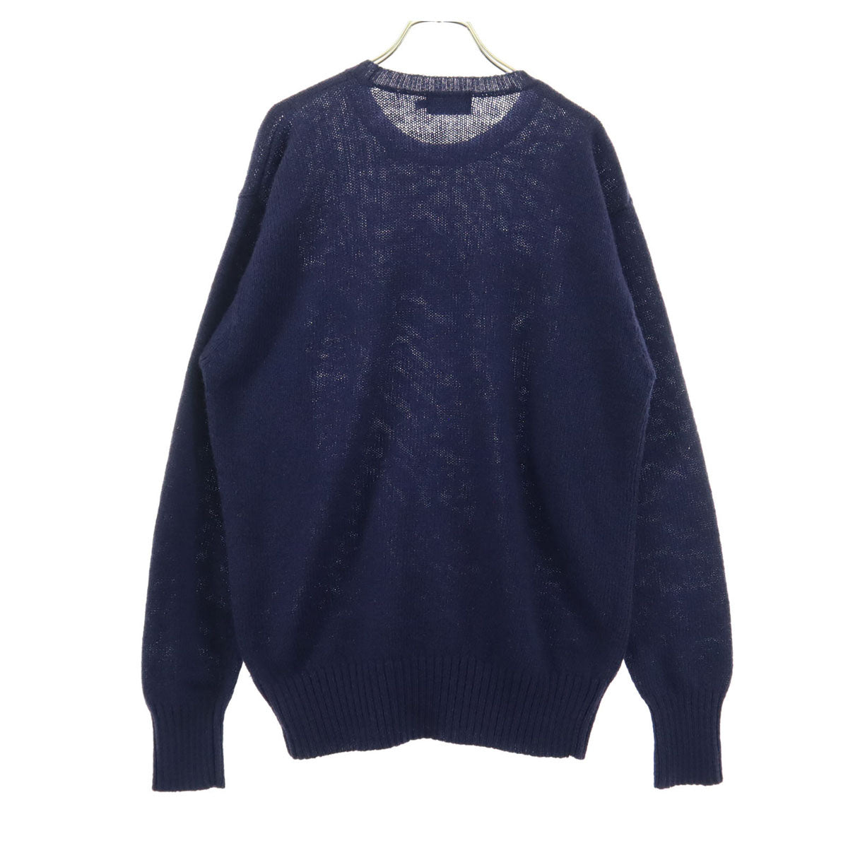 FRED PERRY フレッドペリー ワンポイント 長袖 ニット M ネイビー メンズ