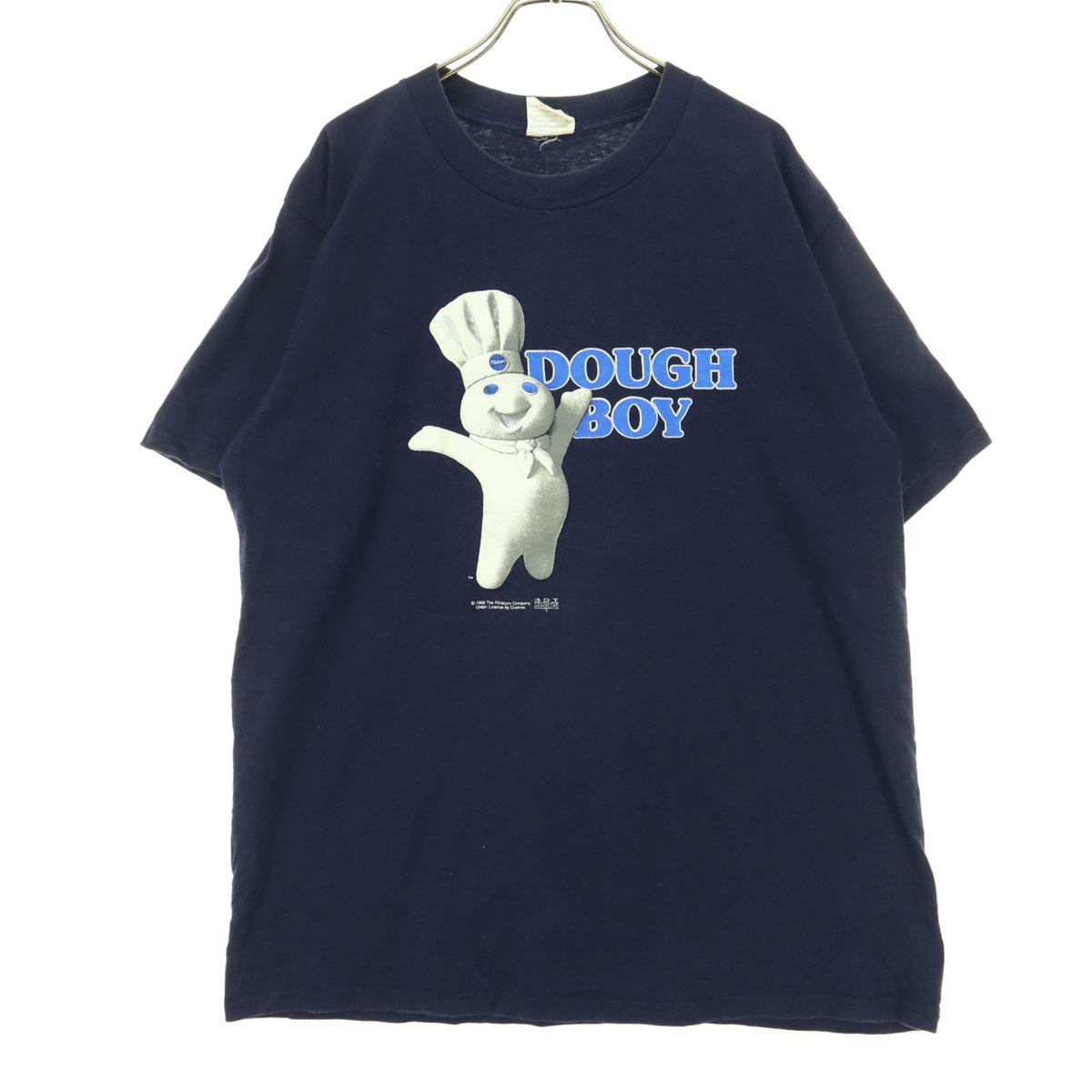 CRONIES 90s オールド USA製 ドゥボーイ プリント柄 半袖 Tシャツ L ネイビー メンズ