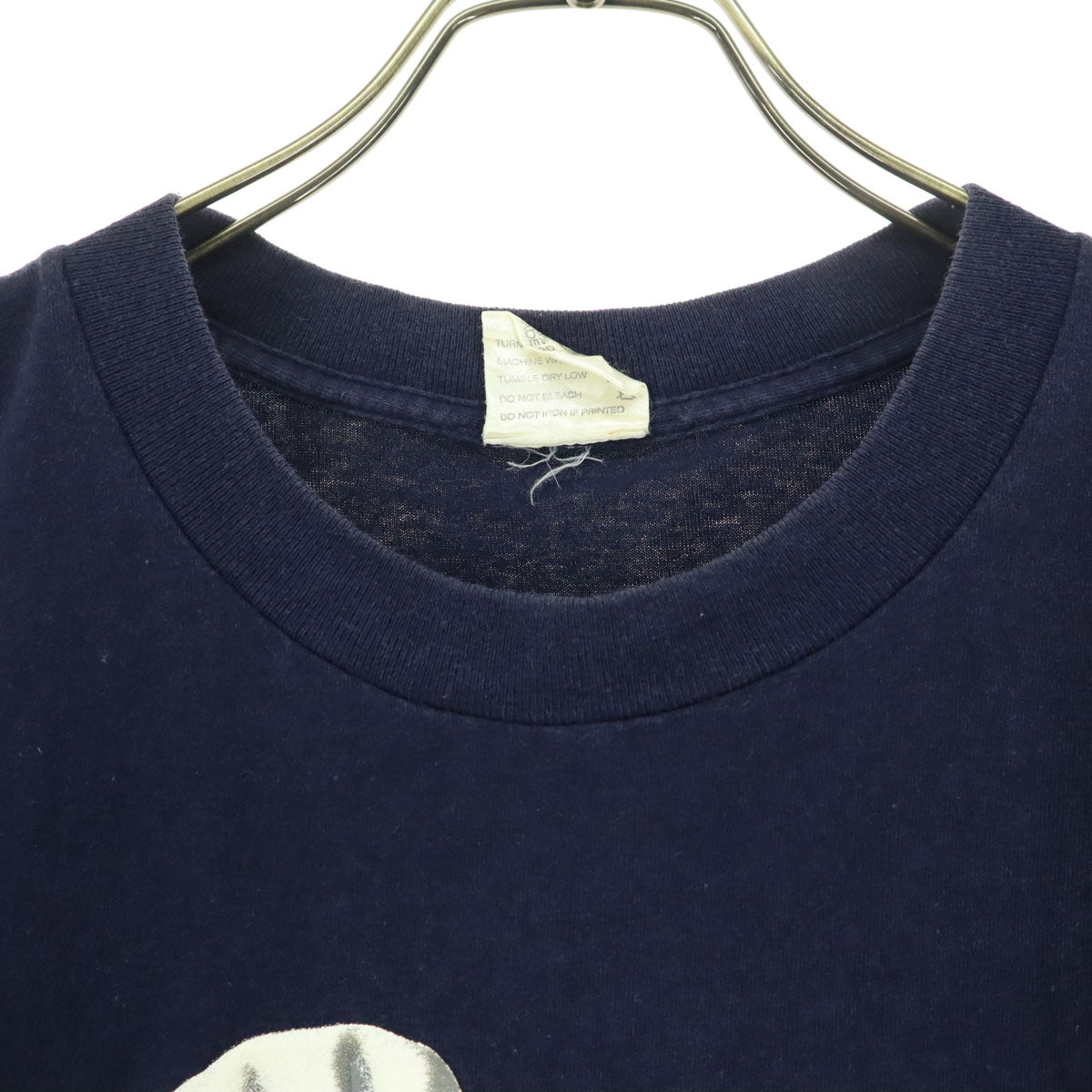 CRONIES 90s オールド USA製 ドゥボーイ プリント柄 半袖 Tシャツ L ネイビー メンズ