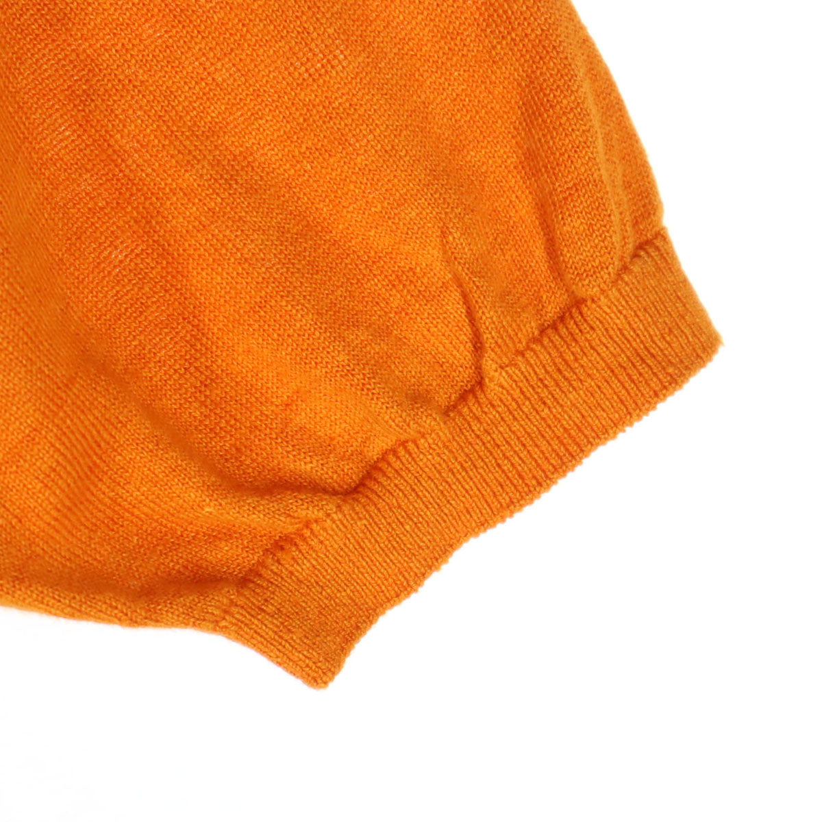 Maker's Shirt KAMAKURA メーカーズシャツカマクラ MOON castleコラボ 半袖 サマー ニット 50 オレンジ ムーンキャッスル メンズ