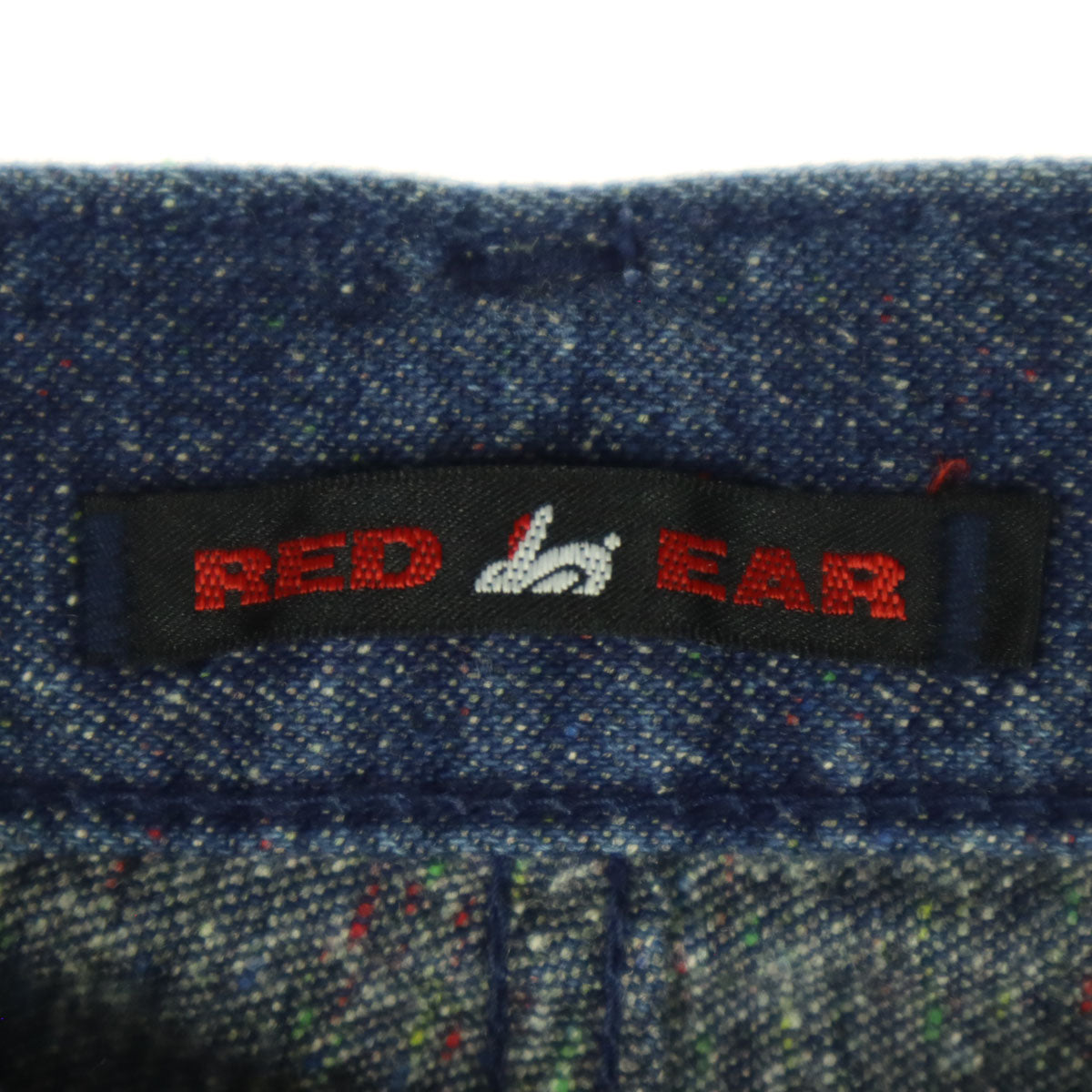RED EAR レッドイヤー 日本製 コットン マルチカラー ストレートデニムパンツ w28 ブルー系 メンズ