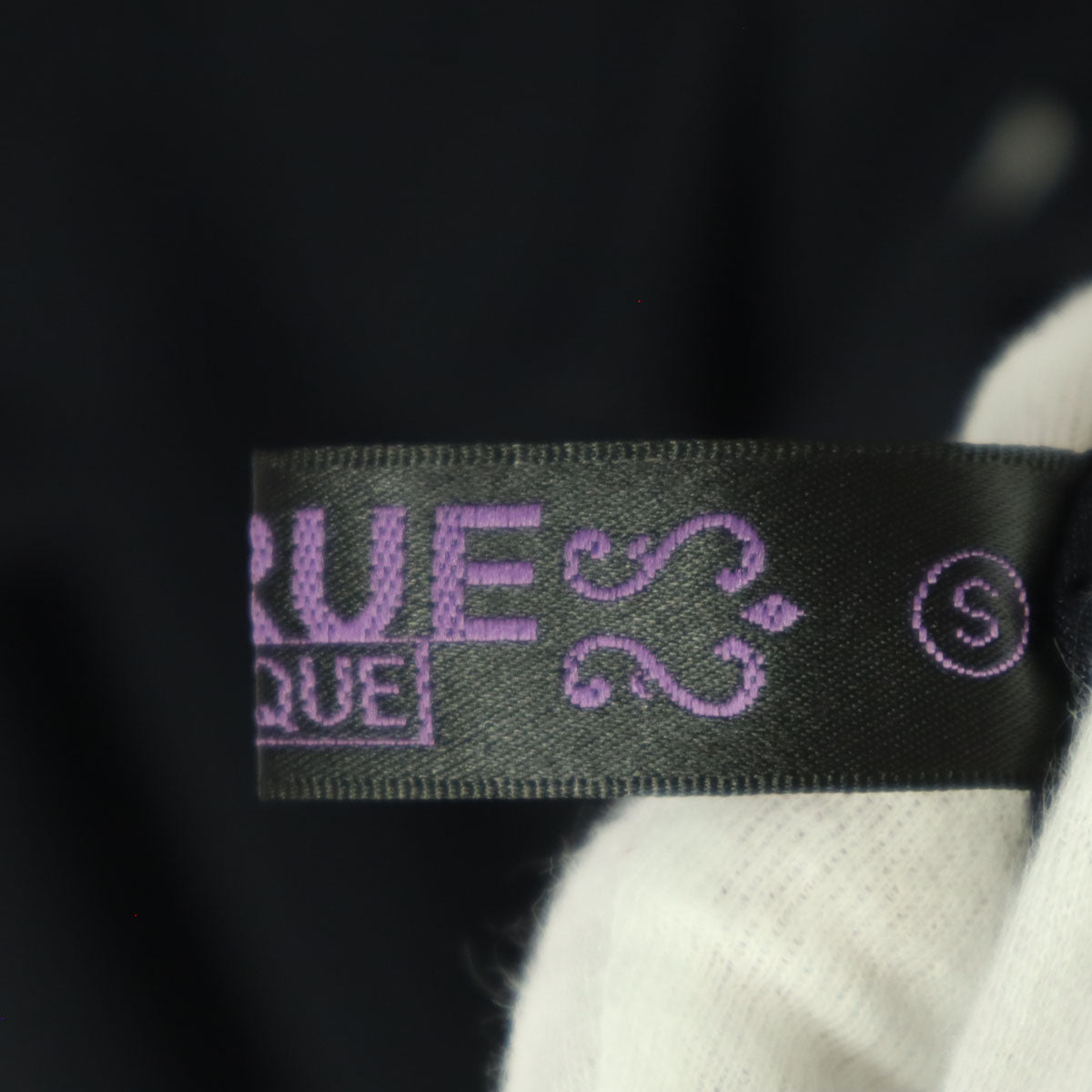 未使用 RUIRUE BOUTIQUE ルイルエブティック 7分袖 ロングワンピース S ブラック レディース