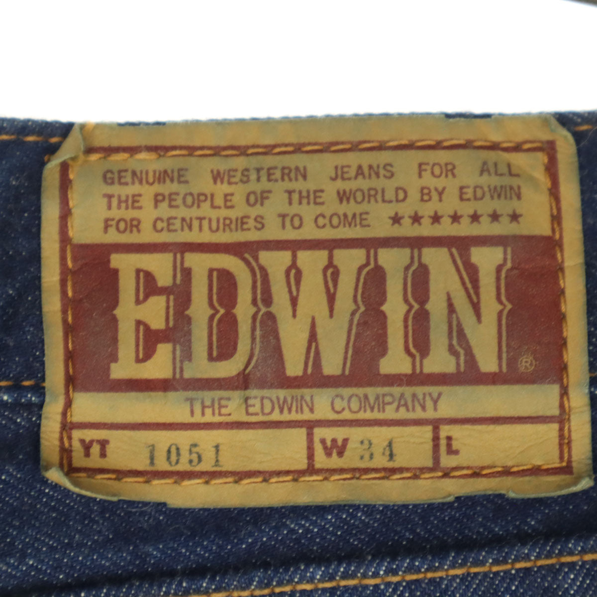 EDWIN エドウィン 70s 80s ジャパンヴィンテージ デニムパンツ w34 インディゴ系 メンズ