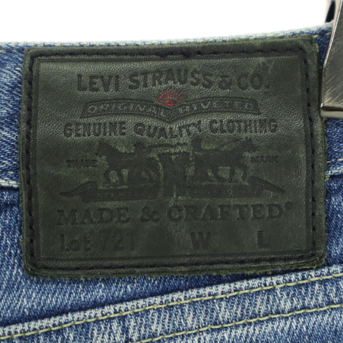 LEVI'S MADE & CRAFTED リーバイス メイドアンドクラフテッド 721 日本製 ハイライズ スキニーデニムパンツ w26 ブルー系 レディース