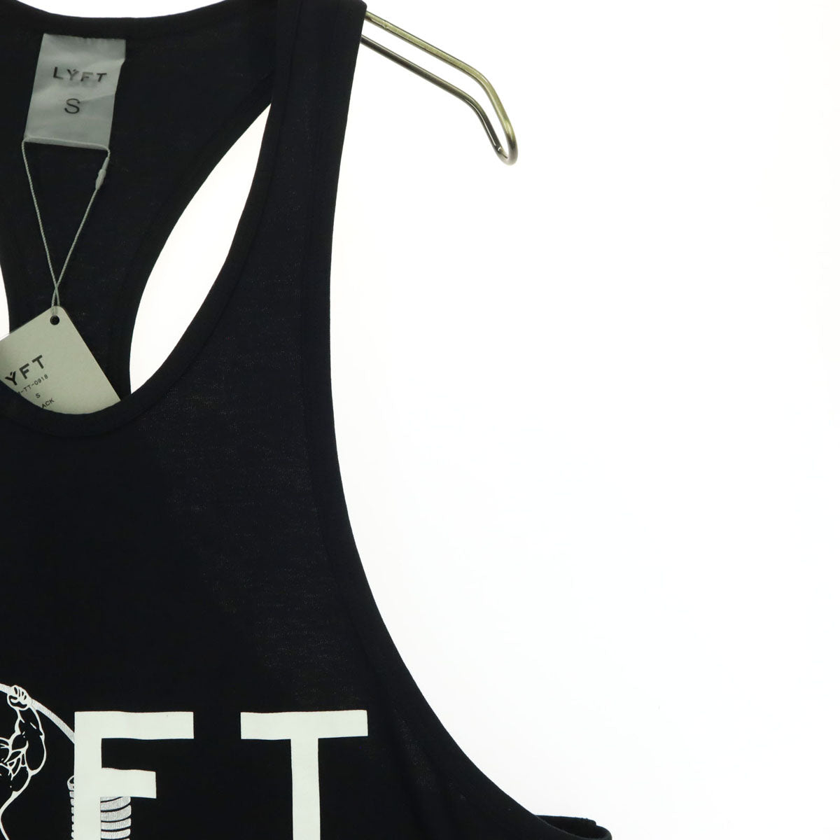 未使用 LYFT リフト JAPAN x United Kingdom 限定コラボ プリント ノースリーブ レーサーバック タンクトップ S ブラック メンズ