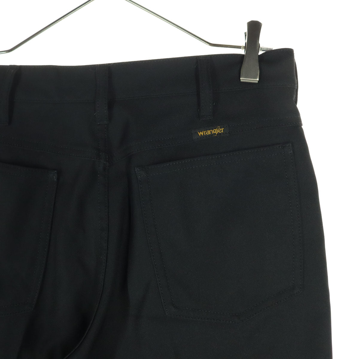 Wrangler ラングラー センタープレス ランチャー スラックスパンツ S ブラック メンズ