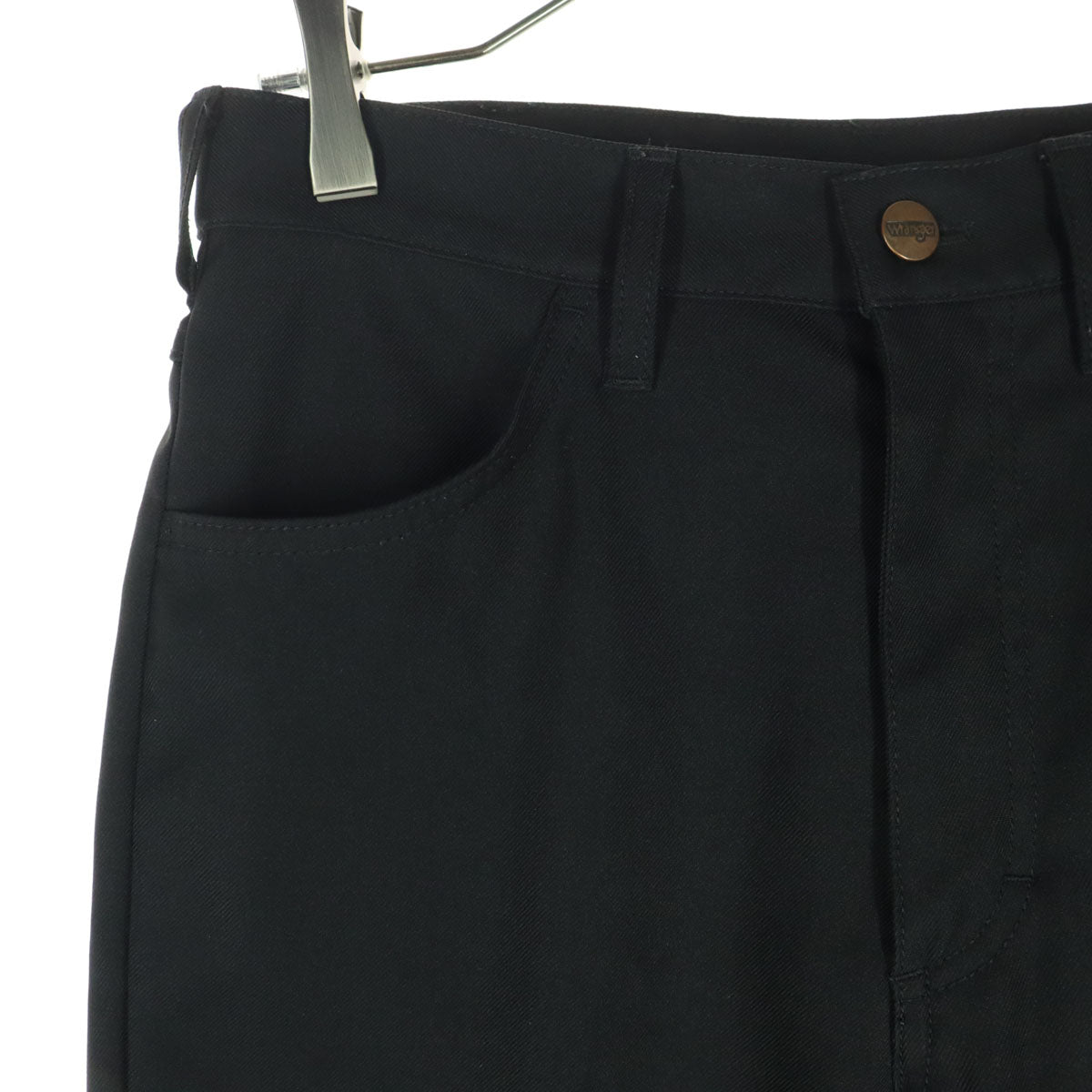 Wrangler ラングラー センタープレス ランチャー スラックスパンツ S ブラック メンズ