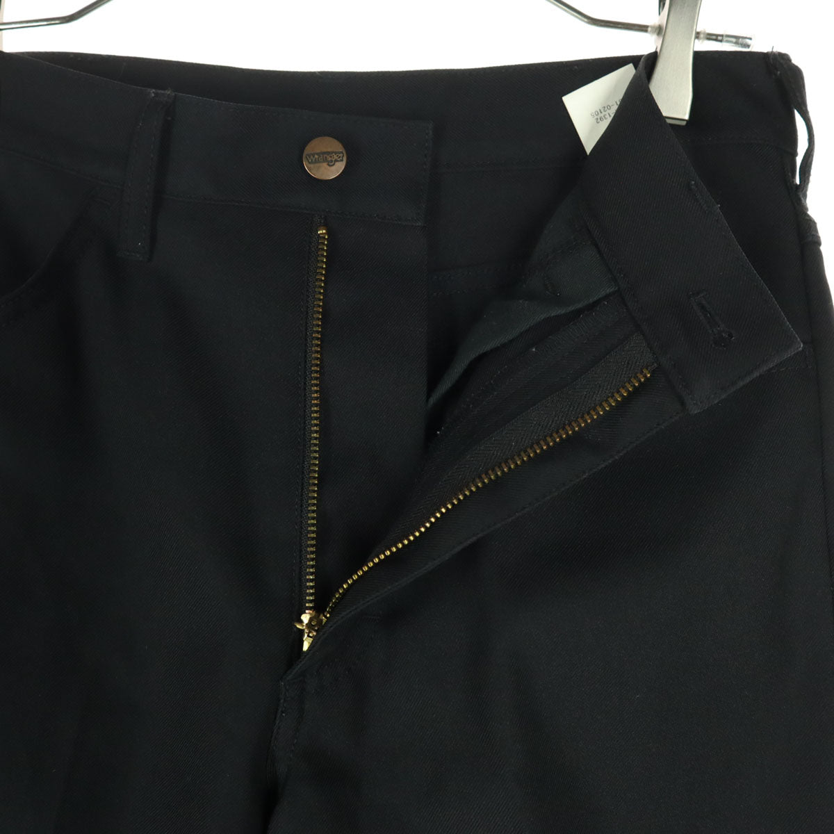 Wrangler ラングラー センタープレス ランチャー スラックスパンツ S ブラック メンズ