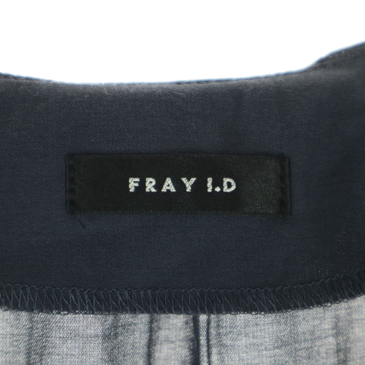FRAY I.D フレイアイディー ノースリーブ フリル ブラウス F ネイビー キャミソール付き FWFB242071 レディース