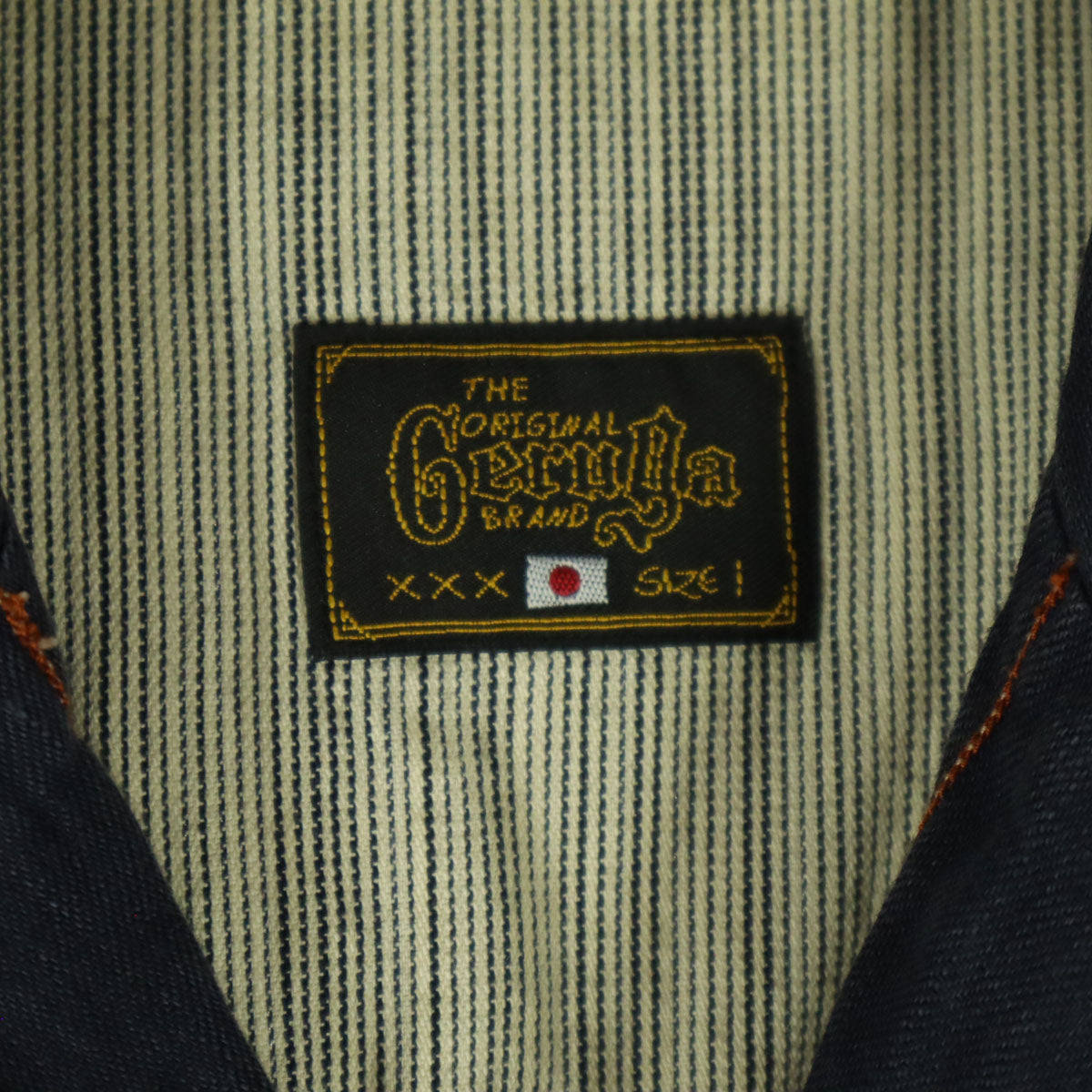 Geruga ゲルガ 日本製 半袖 デニムシャツ 1 ブルー系 メンズ