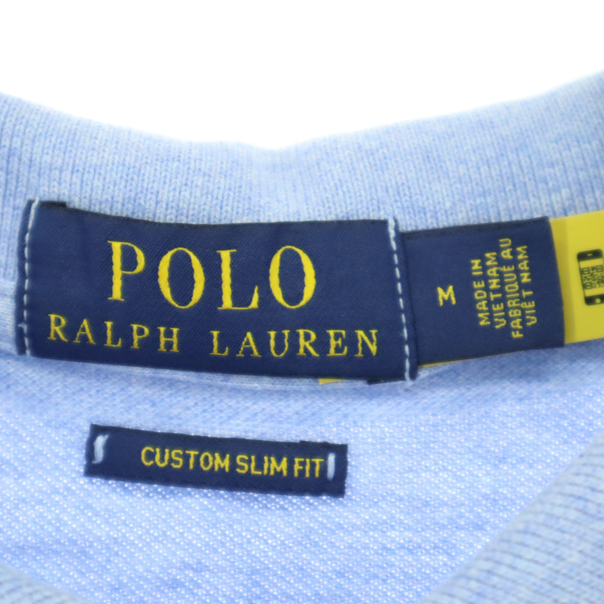 美品 POLO RALPH LAUREN ポロラルフローレン 半袖 ポロシャツ M ブルー メンズ