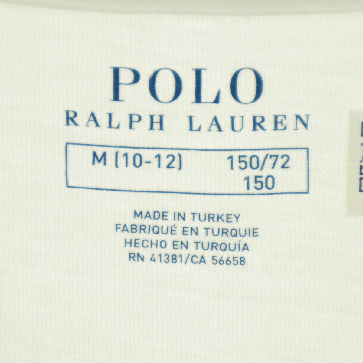 POLO RALPH LAUREN ポロラルフローレン プリント柄 半袖 Tシャツ 150 アイボリー キッズ