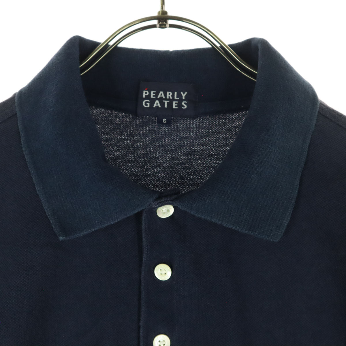 PEARLY GATES パーリーゲイツ 日本製 半袖 ポロシャツ XL ネイビー メンズ
