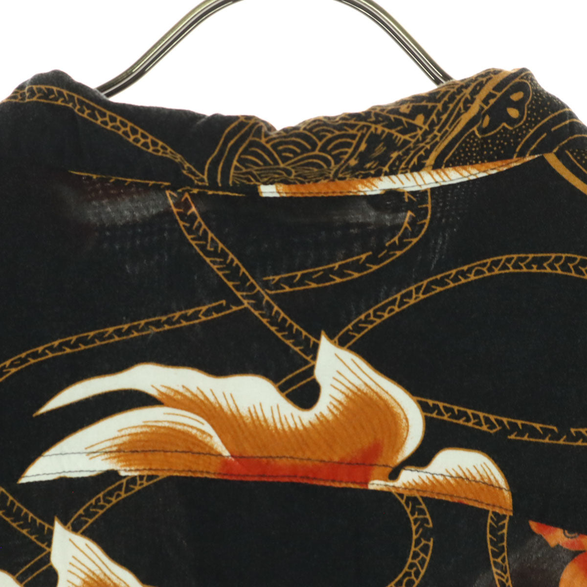 Styled by Originals スタイルドバイオリジナルズ 金魚柄 半袖 アロハシャツ XL ブラック系 メンズ