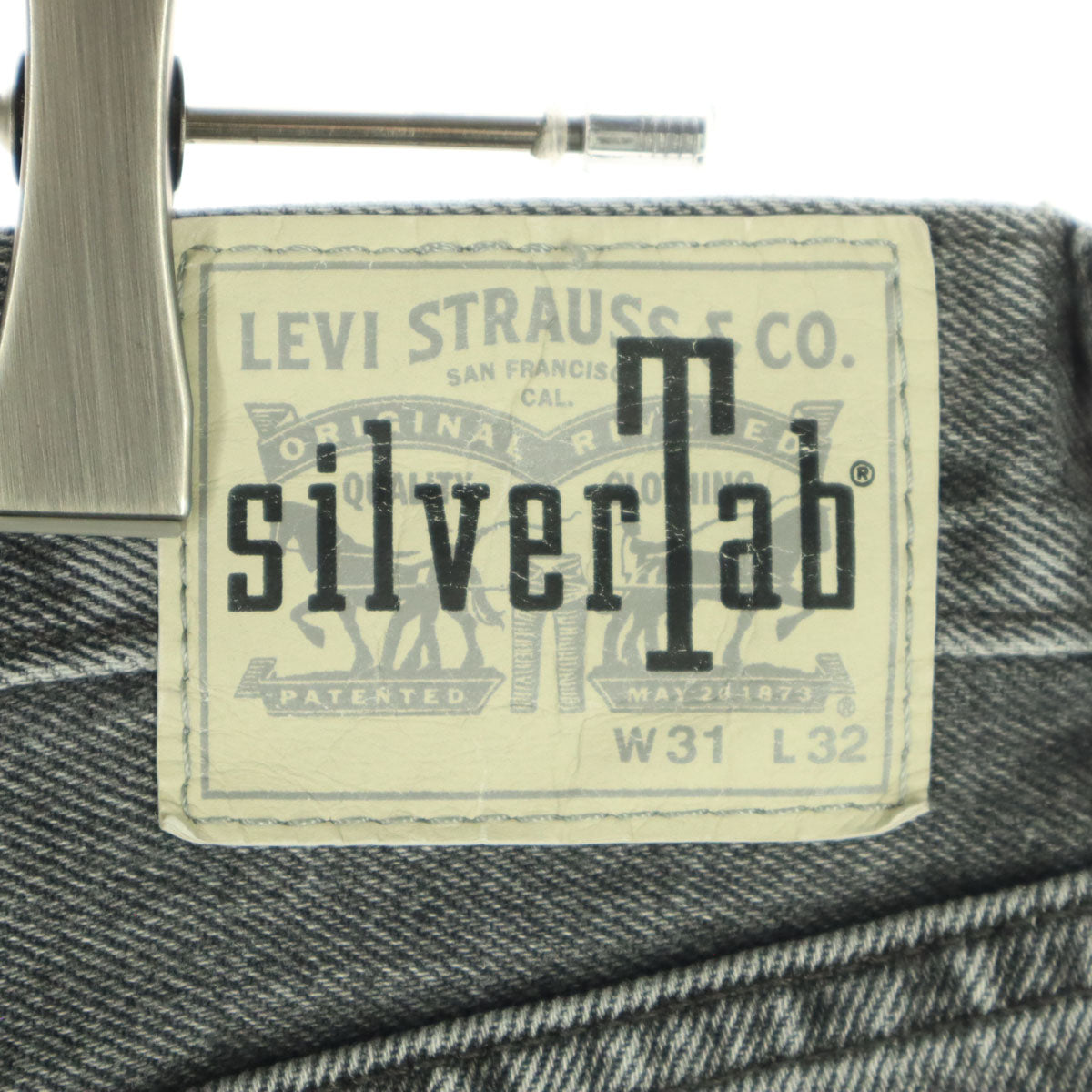 LEVI'S SilverTAB リーバイスシルバータブ コットン ストレートデニムパンツ w31 グレー系 メンズ