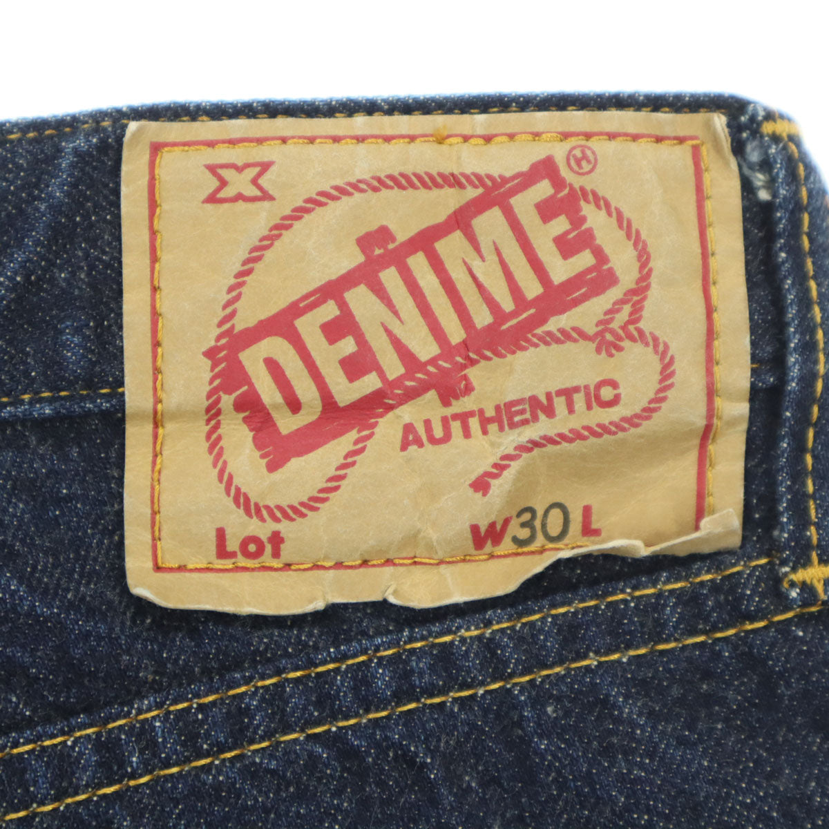Denime ドゥニーム 日本製 ストレートデニムパンツ w30 ブルー メンズ