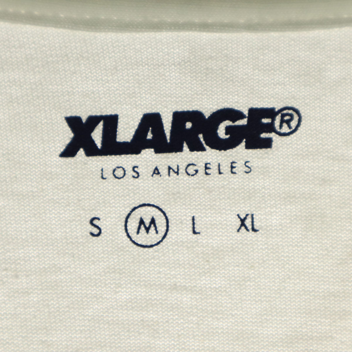 XLARGE エクストララージ コットン プリント 半袖 Tシャツ M オフホワイト系 メンズ