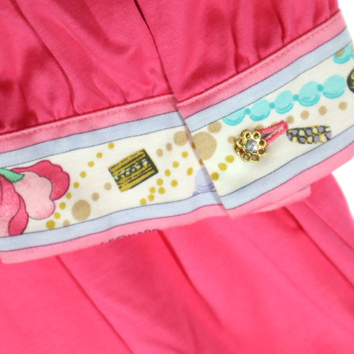 美品 LEONARD レオナール 花柄 半袖 カットソー L ピンク レディース