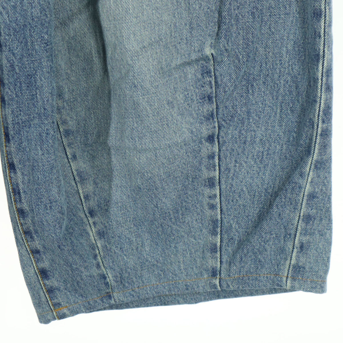 DOUBLE STANDARD CLOTHING ダブルスタンダードクロージング コットン 日本製 デニム バギーパンツ 38 ブルー系 レディース
