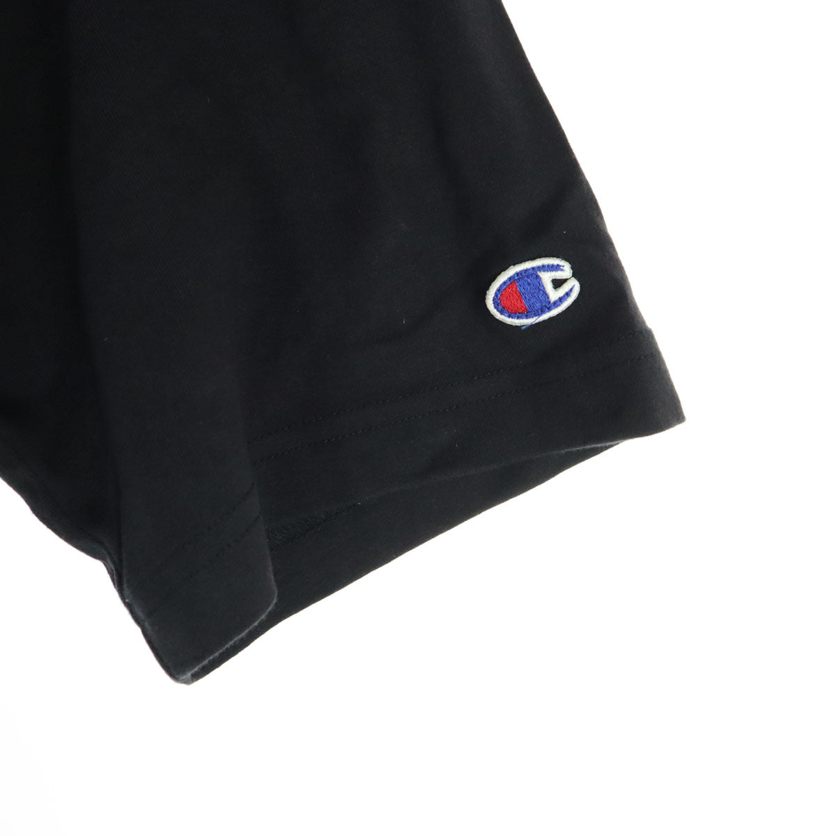 美品 Champion チャンピオン プリント柄 半袖 Tシャツ XL ブラック メンズ
