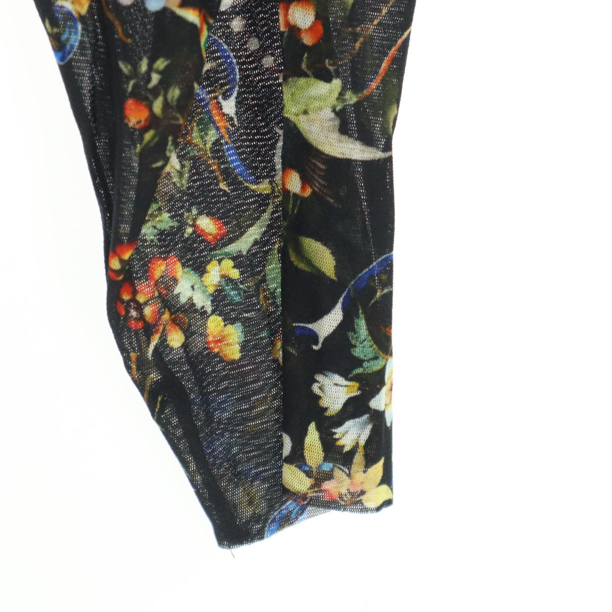 美品 VIVIENNE TAM ヴィヴィアンタム 花柄 5分袖 ブラウス L レディース