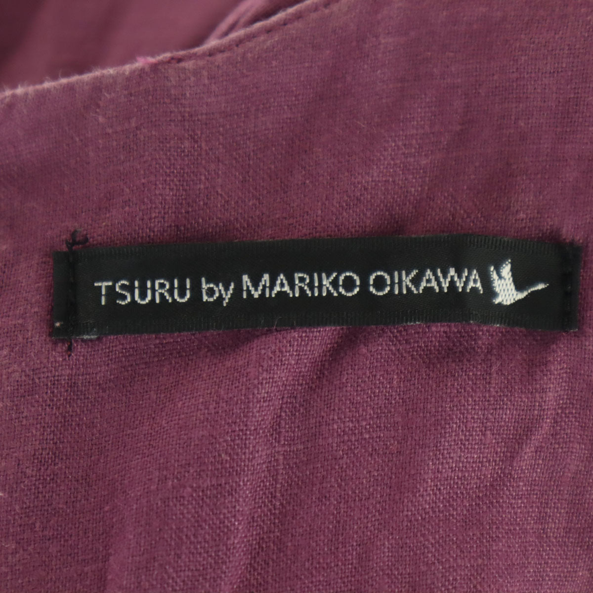 TSURU by MARIKO OIKAWA ツル バイ マリコオイカワ 日本製 半袖 裾フリル ワンピース F ピンク系 レディース