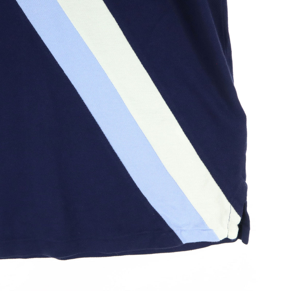 美品 POLO ポロ ビッグポニー ワッペン 半袖 ポロシャツ M ネイビー ラルフローレン CUSTOM FIT メンズ