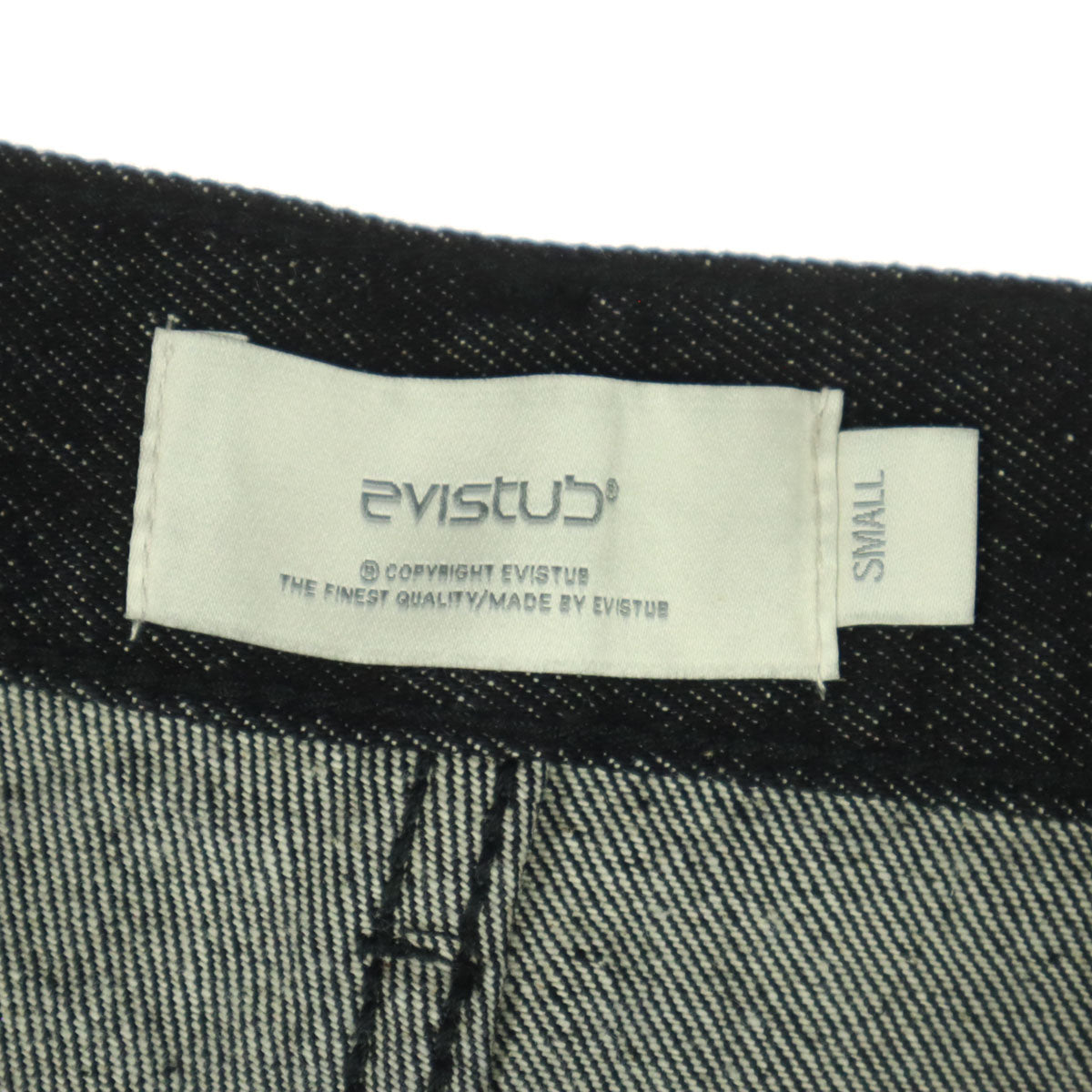 未使用 EviStub エヴィスタブ ワイドデニムパンツ S ブラック系 メンズ