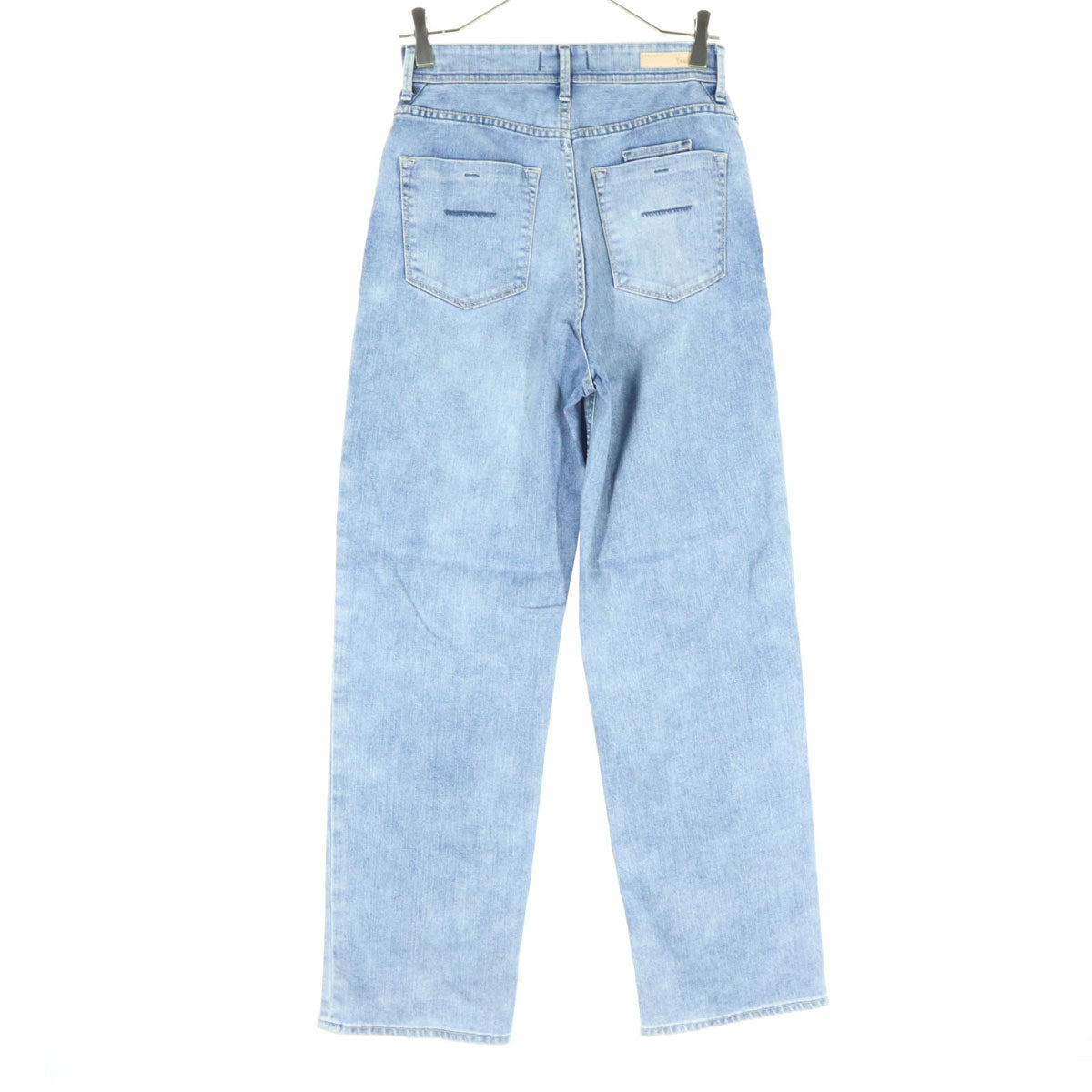 美品 YANUK ヤヌーク 日本製 Really Light ボーイズ ストレートデニムパンツ M ブルー系 レディース