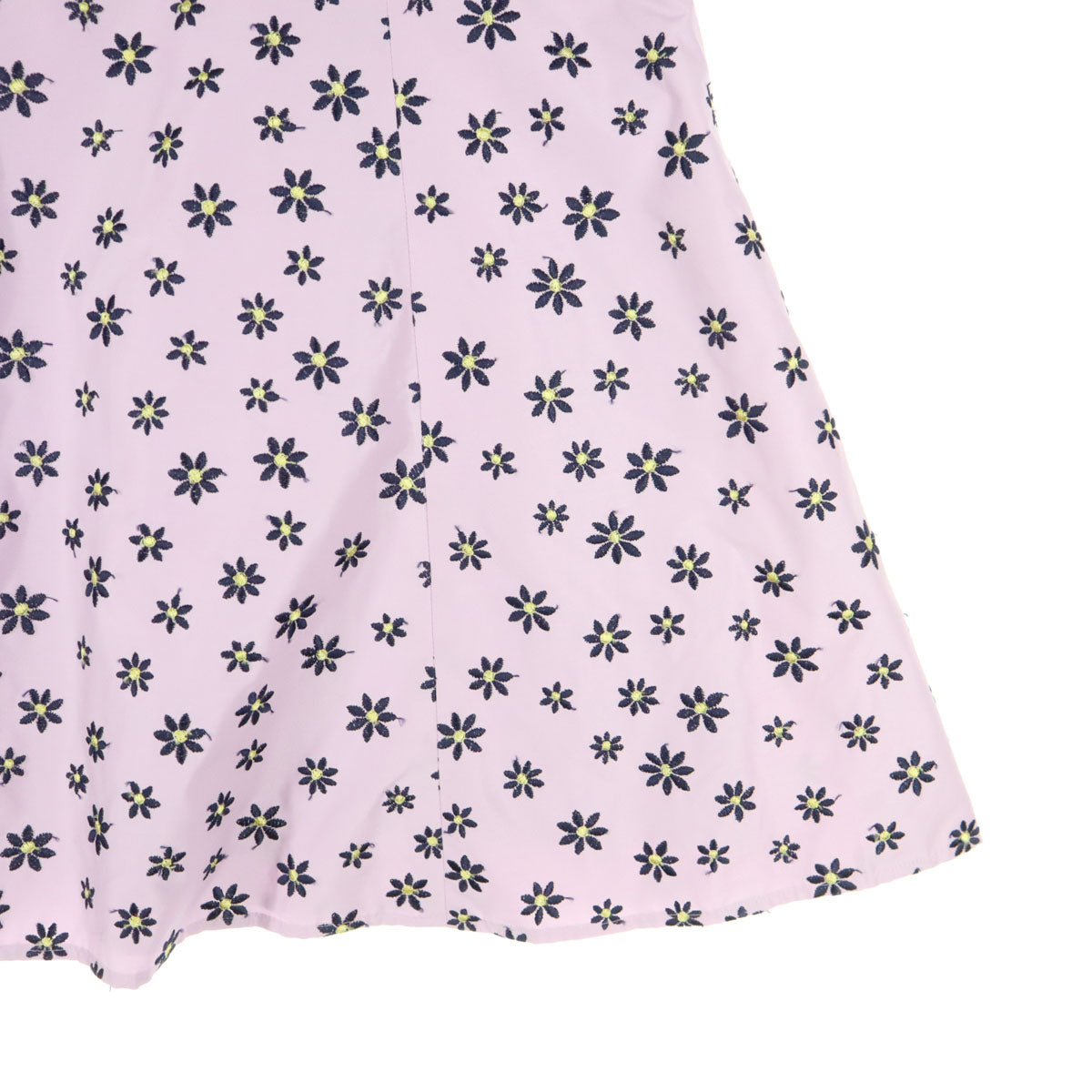 TOCCA トッカ 日本製 花柄総刺繍 ノースリーブ デコルテ 膝丈ワンピース 0 ライトパープル レディース