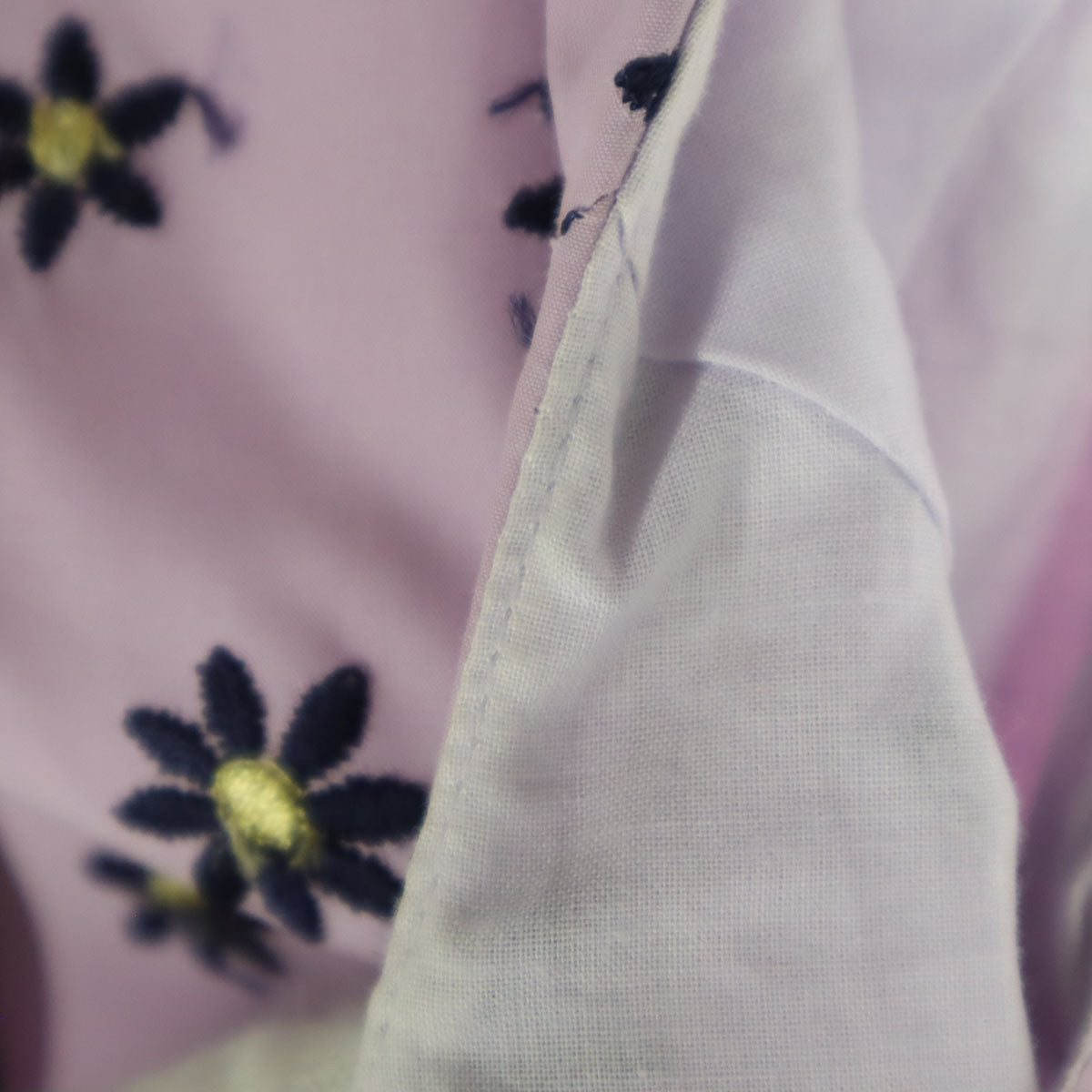 TOCCA トッカ 日本製 花柄総刺繍 ノースリーブ デコルテ 膝丈ワンピース 0 ライトパープル レディース