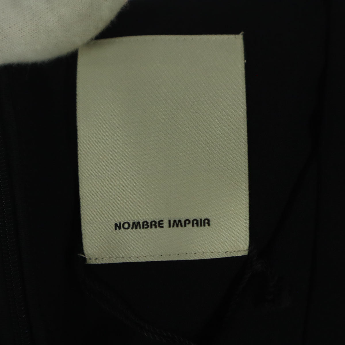 未使用 NOMBRE IMPAIR ノンブルアンペール 日本製 ノースリーブ ロングワンピース F ブラック バックジップ レディース
