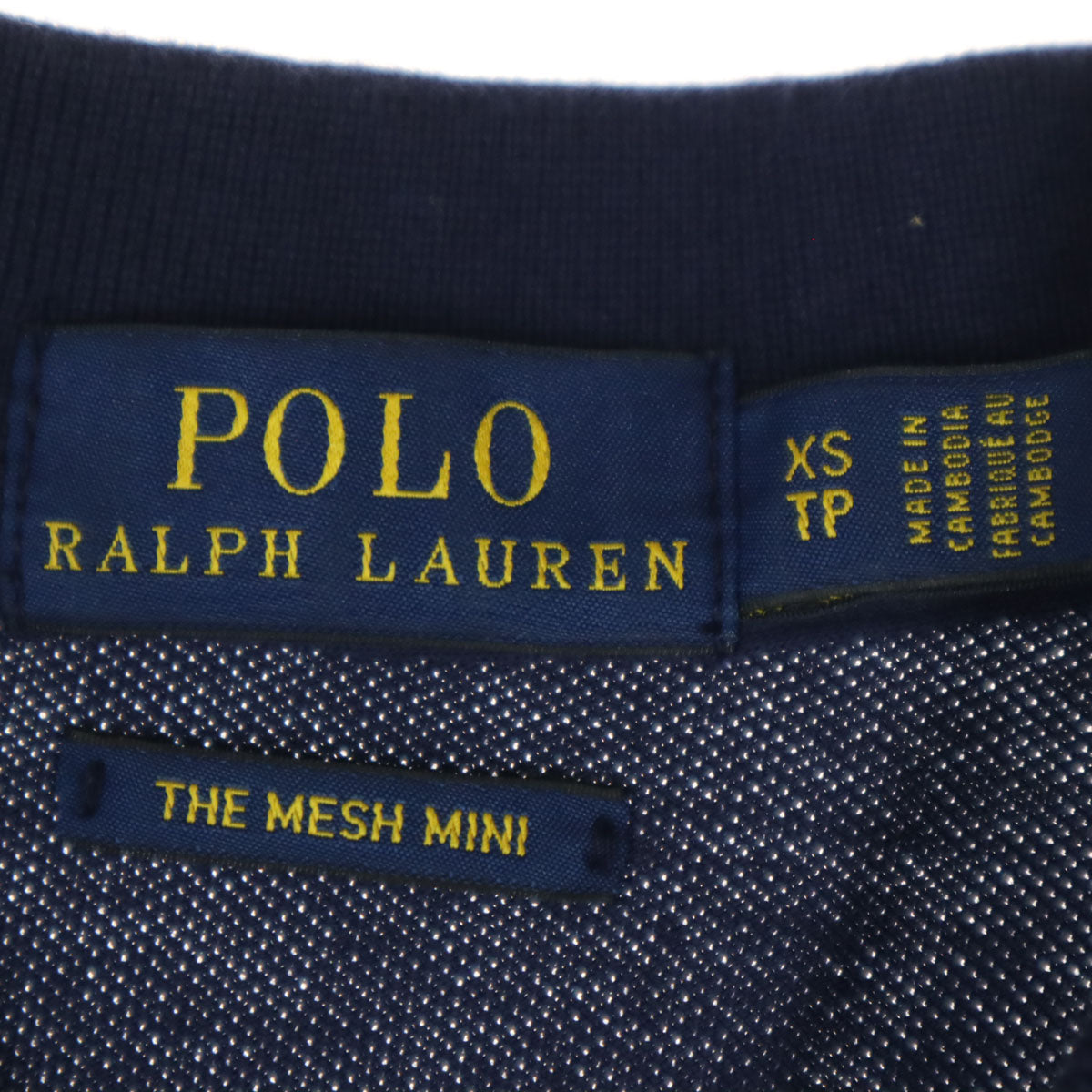 POLO RALPH LAUREN ポロラルフローレン 半袖 ポロ 膝丈ワンピース XS ネイビー レディース